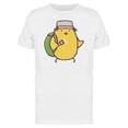 thumbnail image 1 of Chicken Doing Evacuation Cartoon Tee Men's -Image by Shutterstock, 1 of 2