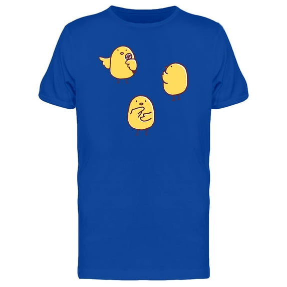 Chicken Doing Standup Cartoon Tee Men's -Image by Shutterstock