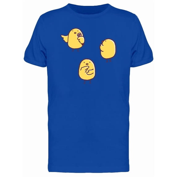 Chicken Doing Standup Cartoon Tee Men's -Image by Shutterstock