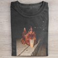 thumbnail image 1 of Chicken Drinking Iced Coffee Shirt, Funny T-Shirt, Cursed Image Graphic Tee, Trendy Dank Shirt, Animal Lover Gift, 1 of 4