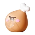 thumbnail image 1 of Chicken Drumstick Bubble Toy, Food Shaped TPR Squeeze Fidget, a Cartoon Drumstick for Desk Play and Novelty Gift Bags, Tan Leg Form with a White Bone Top and a Clear Mouth Bubble, 1 of 7
