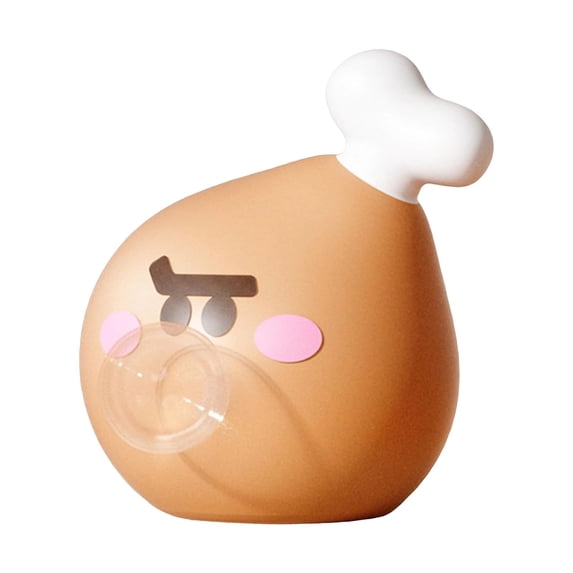 Chicken Drumstick Night Light, LED Desk Lamp with Bubble Blowing Effect, USB Rechargeable, Soft Warm Light, Squeeze Toy, Cute Decor, Portable Nightlight, Mood Lighting