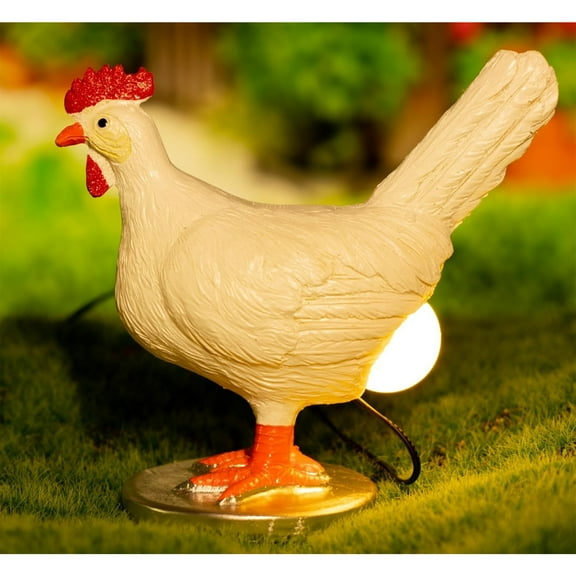 Chicken Egg lamp,3D Chicken Table lamp, LED Egg lamp,Funny Resin Chicken Night Light with USB,A Christmas Birthday Gift for Friends