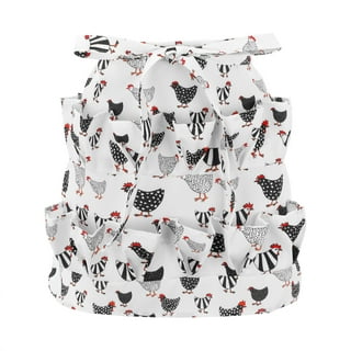 Fashion Home Farm Apron Pockets Collecting Holds Apron Chicken  Kitchen，Dining Bar plus Size Salon Smocks for Clients Lot of Servers  Pinafore Apron