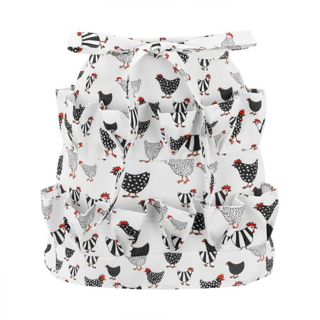 Chicken Eggs Apron With Pockets Apron For Fresh Eggs Collecting Gathering Apron Rooster Chicken Themed Gifts