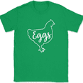 thumbnail image 1 of Chicken Eggs T-Shirt Funny Chicken Homestead Humor Tender Graphic Gift Tee - Green, XL, 1 of 1