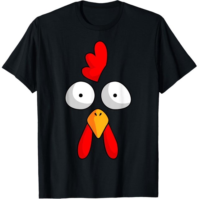 Chicken Face Rooster Halloween Costume Farm Poultry TShirt