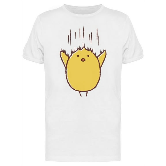 Chicken Falling Cartoon T-Shirt Men -Image by Shutterstock, Male 3X-Large