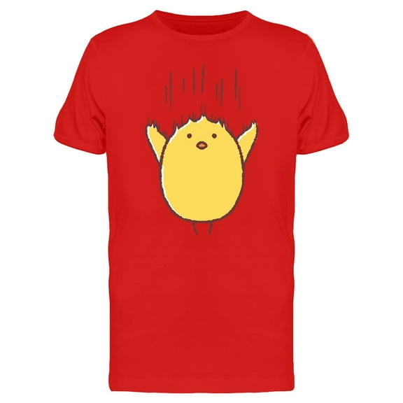 Chicken Falling Cartoon T-Shirt Men -Image by Shutterstock, Male Medium