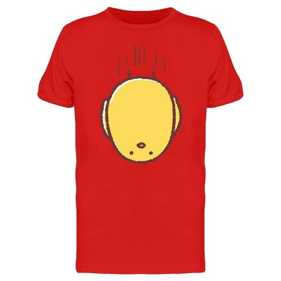 Chicken Falling Down Cartoon T-Shirt Men -Image by Shutterstock, Male Small