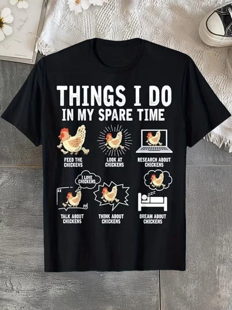 Chicken Meat Graphics Chicken Farmer Graphic T-Shirt - Walmart.com