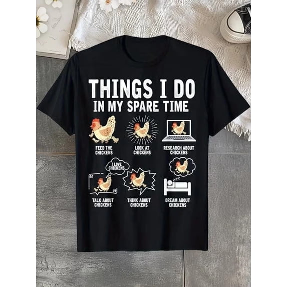 Chicken Meat Graphics Chicken Farmer Graphic T-Shirt - Walmart.com