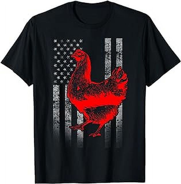 Chicken Farmer Shirt - Cool Chicken Flag TShirt - Walmart.com