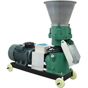 Chicken Feed Pellet Mill Machine 4mm Electric Animal Feed Grinder Three-Head Pressure Roller 220V 4.5KW