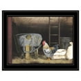thumbnail image 1 of Chicken Feed by Billy Jacobs Printed Framed Wall Art Wood Multi-Color, 1 of 4