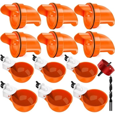 Chicken Feeder No Waste Automatic Poultry Feeder Ports Kit Chicken Feeders and Waterer Set