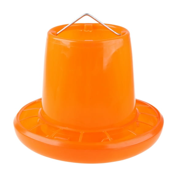 Chicken Feeder Plastic Hen Drinker 3 Kg / 6.6 Pound Capacity Food Dispenser for Birds Small Poultry Feeding Equipment