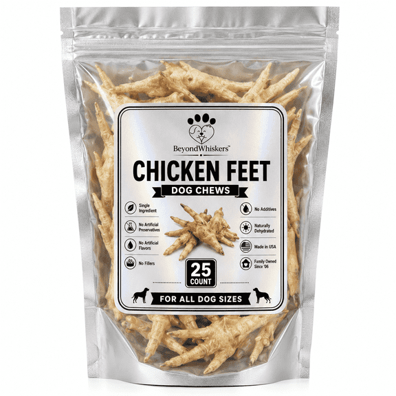 Beyondwhiskers Chicken Bone Treats for Dogs, 25 Count Bag