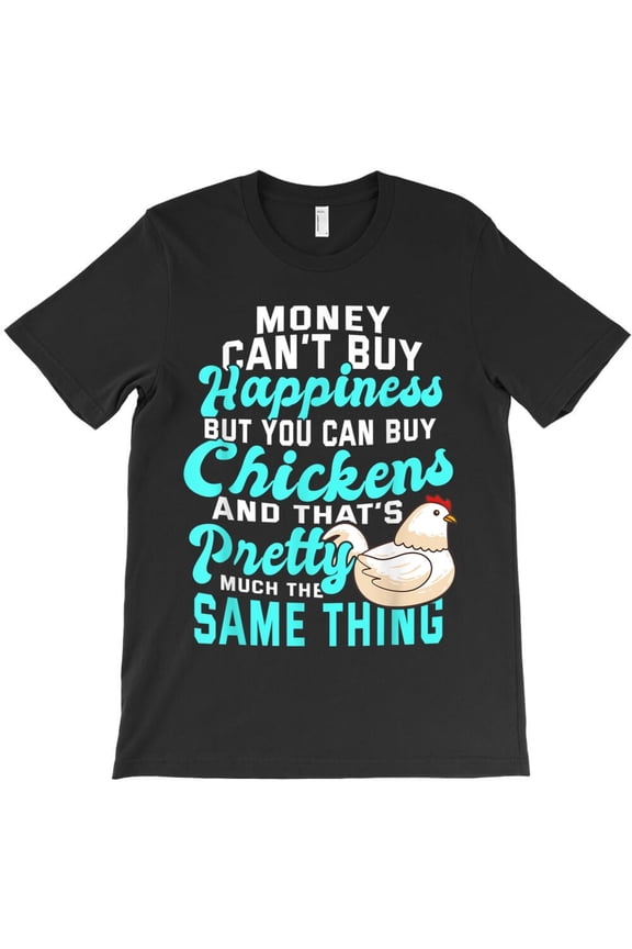 Chicken Flock Rooster Backyard Hen Funny Cute Farm Graphic Unisex T-Shirt U130, Up to 5XL