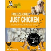 Freeze-Dried Dog & Cat Treats Food Topper 2oz (57g) Single Ingredient Just Chicken