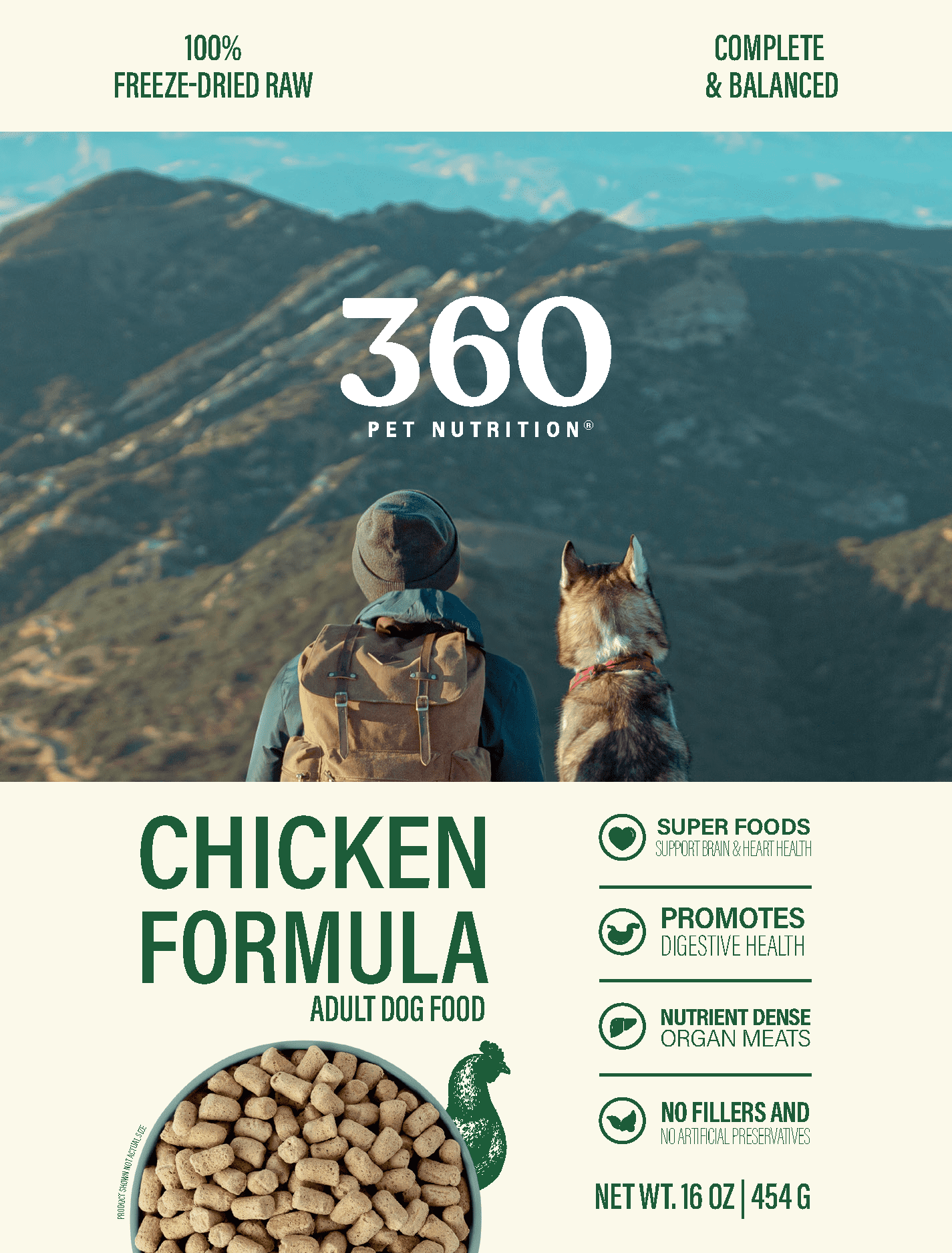 Chicken Freeze Dried Raw Formula 16oz
