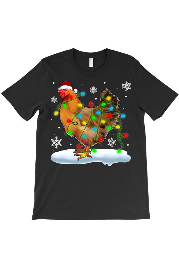 Chicken Funny Chicken Christmas Tree Light Xmas Ornament Decor Hen Fun - New Arrival G32680 Unisex T-Shirt, Up to Size 5XL