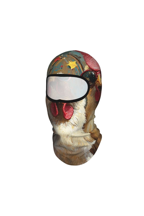 Chicken Funny Party Unisex Balaclava Ski Mask Full Face Cover for Cold Weather & UV Protection, Breathable Cooling Helmet Liner