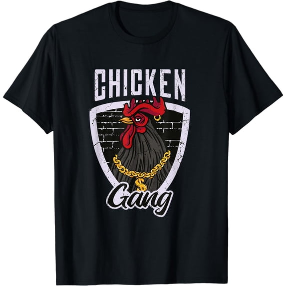 Chicken Gang Funny Rooster Top Gangster T-Shirt