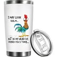 thumbnail image 1 of Chicken Gifts for Chicken Lovers Women Men Funny Roaster Chicken Themed Gift Ideas Girls for Friends 20 oz Stainless Steel Coffee Tumbler Cup Birthday Gifts for Mothers Day Christmas, Chick, 1 of 6