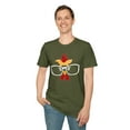 thumbnail image 1 of Chicken Glasses, Gildan Unisex Softstyle T-Shirt, Hen Graphic Tee, S-3XL, 1 of 5