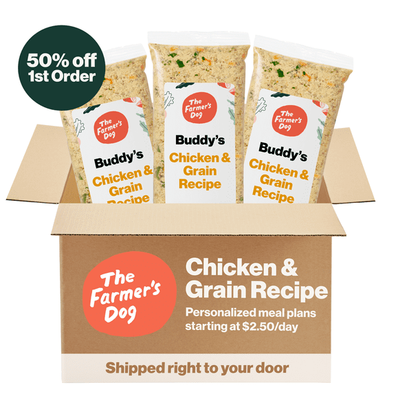 The Farmers Dog Food Personalized Meal Plan Subscription, Chicken & Grain Recipe, Fresh Human-Grade Dog Food For all Breeds & Sizes