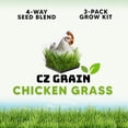 thumbnail image 1 of Chicken Grass Grow Kit - Grow Fresh Sprouts That Chickens Love - Comes with Grow Tray, 3 Jute Pads and Seed Packets (Complete Kit with Tray), 1 of 5