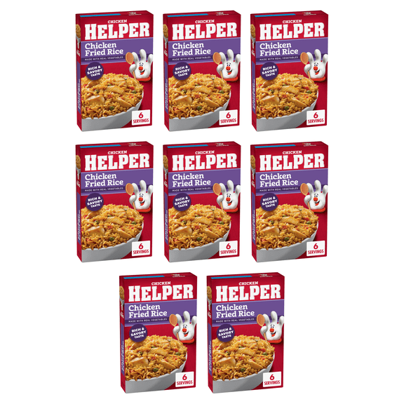 Chicken Helper Fried Rice Made with Real Vegetables, 7 oz Box (Pack of 8)