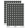 thumbnail image 1 of Chicken Hen Cluck Farm Animal 200+ Round Stickers - Black - Matte Finish - 0.50" Size, 1 of 3