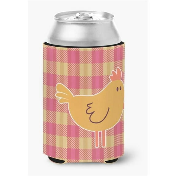 Chicken Hen on Gingham Can or Bottle Hugger