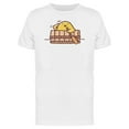 thumbnail image 1 of Chicken In A Barrel Boat Cartoon T-Shirt Men -Image by Shutterstock, Male Small, 1 of 2