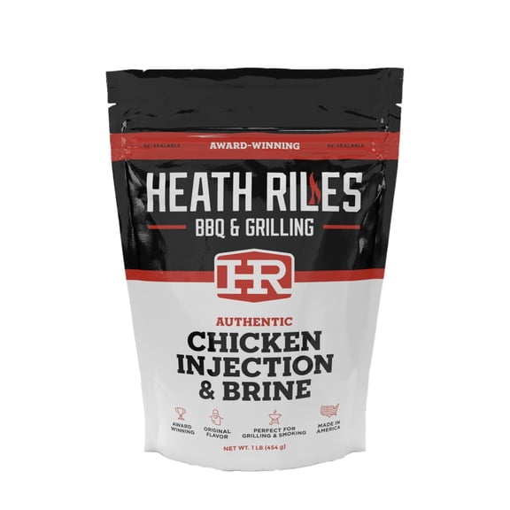Heath Riles Chicken Injection & Brine, Heath Riles Meat Injector, Award Winning Chicken Injector & Brines, Made in the USA