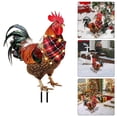 thumbnail image 1 of Chicken Insert Lifelike Chicks Wearing Christmas Hats Colorful Decorative Farm Animals For Outdoor Decoration, 1 of 7