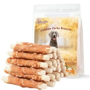 Pawmate Chicken Jerky Biscuits Dog Treats, Tasty Crunchy Chews for All Dogs, 11oz