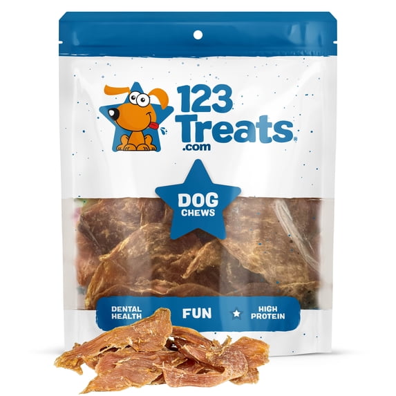 Chicken Jerky Chew Treats for Dogs (1 Pound)