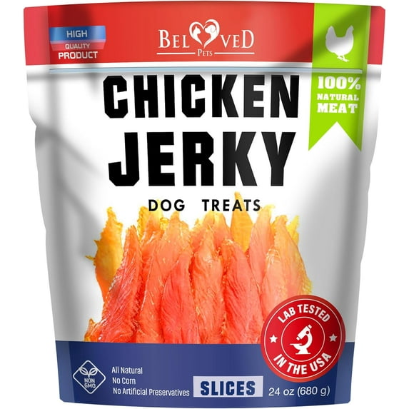 Chicken Jerky Dog Treats 1.5 Lb - Human Grade Pet Snacks & High Protein Meat - All Natural High Protein Dried Strips - Best Chews for Training Small & Large Dogs - Bulk Soft Pack Made for USA