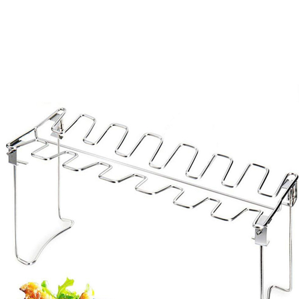 Chicken Leg BBQ Rack BBQ Folding Grill Durable Stainless Steel Chicken