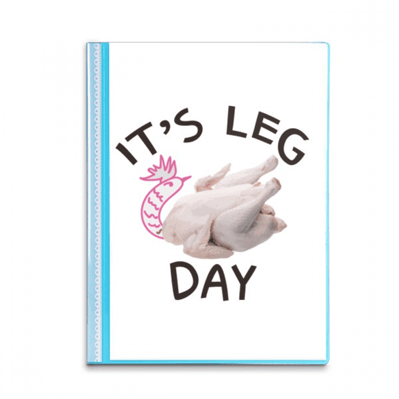 Chicken Leg Day Art Deco  Fashion Book Sheet Protectors Portfolio Binder Folder