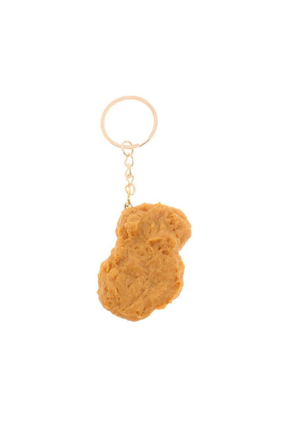 Chicken Leg Keychain - Unique PVC and Metal Gift Idea for Festivals!