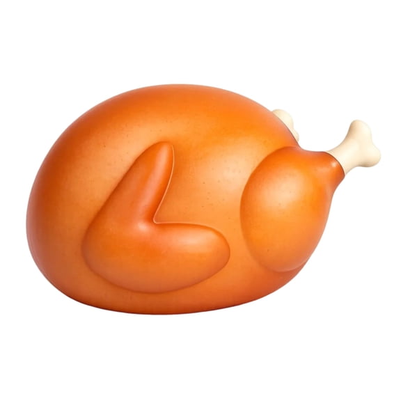 Chicken Leg Squishy Toy with Slow Rising Design, Orange, for Daily Relaxation, Shaped Squeeze Toy