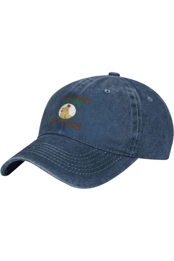 Chicken Lives Matter Slogan Cowboy Hats Unisex Adjustable Baseball Caps Navy