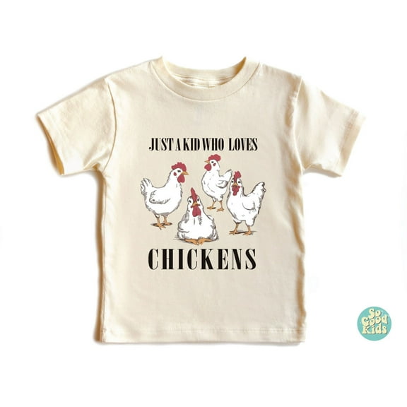 Chicken Lover T-Shirt, Funny Chicken T-Shirt, Chicken Lover Girl, Just A Girl Who Loves Chickens T-Shirt, Farm Lover Shirt,Animal Kids Shirt, New Born, Baby Shower Gift, New Parents Gift