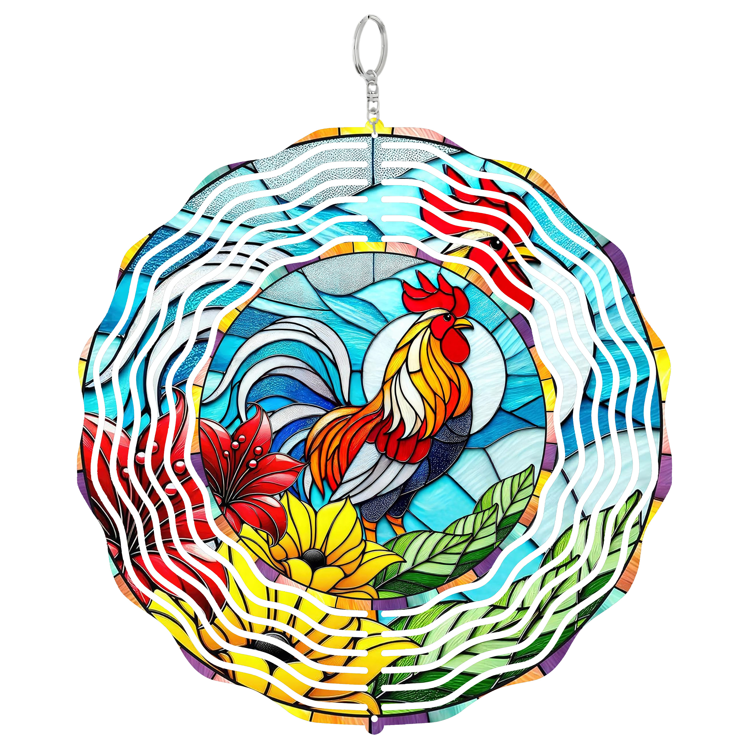 Chicken Metal Wind Spinner, Farmhouse Kitchen Garden Decor - Walmart.com