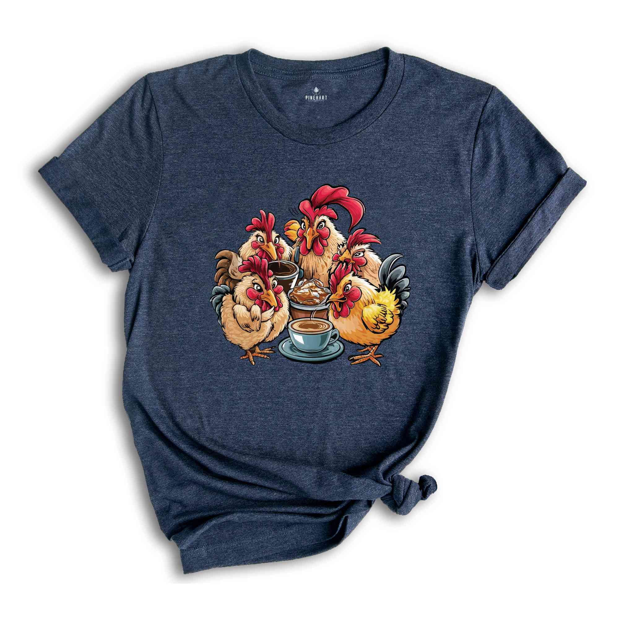 Funny Chicken Shirt For Women – Farm Girl Graphic Tee, Cute & Casual Cotton Top