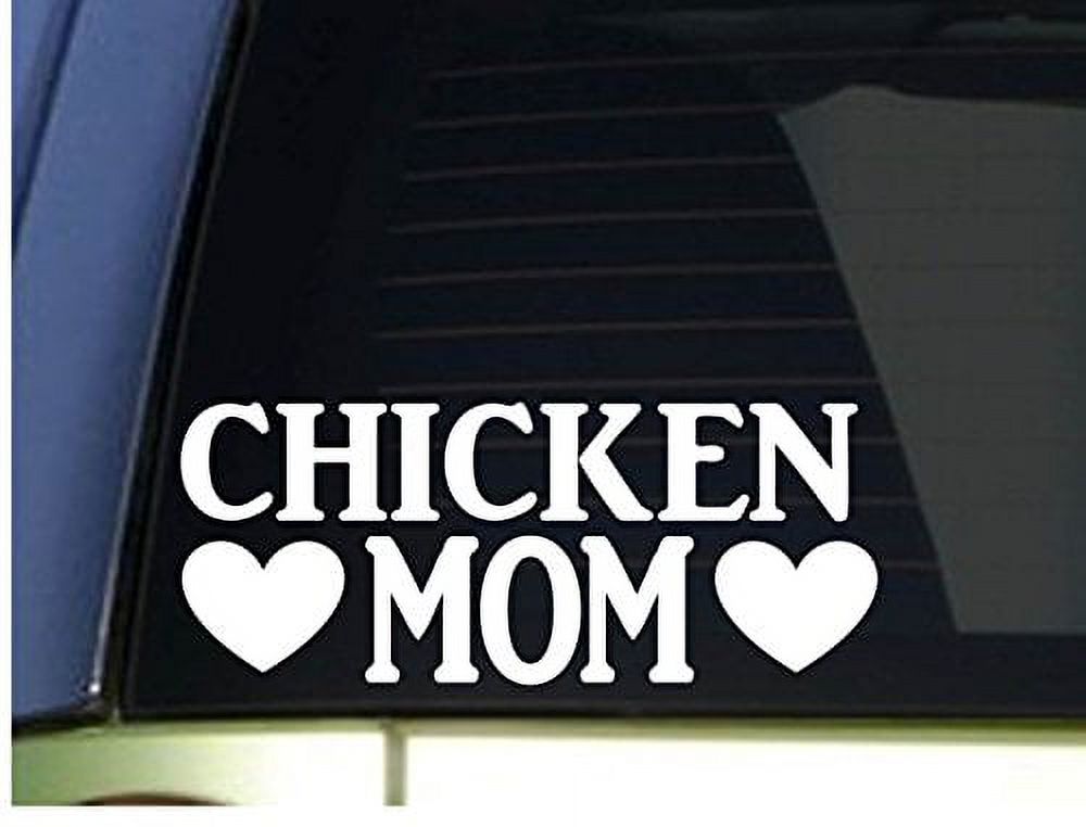 Chicken Mom sticker *H353* 8.5 inch wide vinyl eggs incubator carton ...